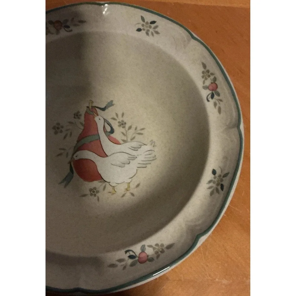 International Stoneware Marmalade Goose Serving Plate 12.25